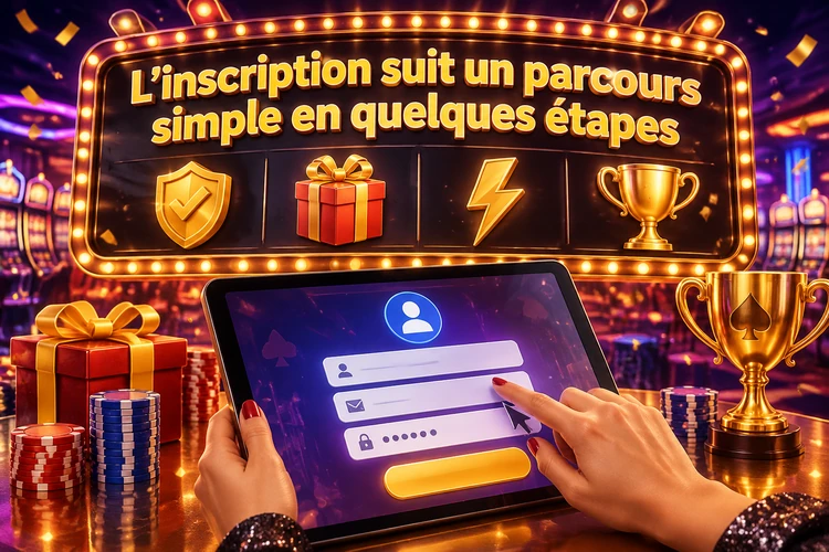 L’inscription suit un parcours simple en quelques étapes